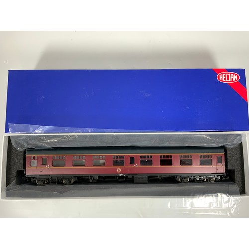 536 - HELJAN 0 GAUGE MODEL RAILWAY COACH 4901, SK, MAROON LIVERY, MARK I BOXED COACH, ONE WINDOW INSIDE TH... 