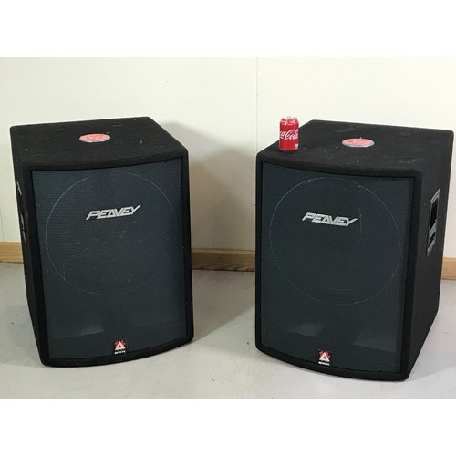 3085 - PAIR OF LARGE PEAVEY SPEAKERS