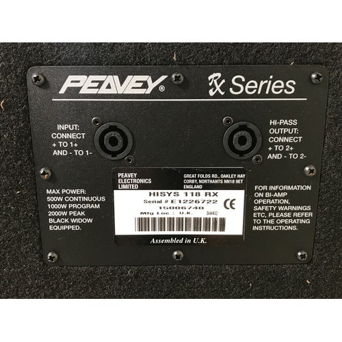 3085 - PAIR OF LARGE PEAVEY SPEAKERS