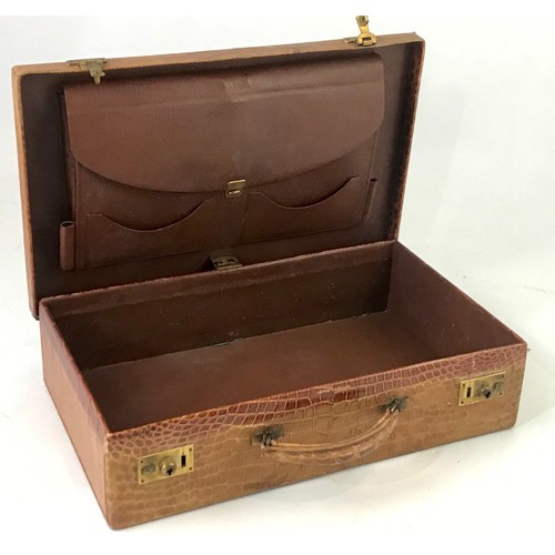 3141 - ASPREY AND CO GOOD QUALITY EARLY 20TH CENTURY ATTACHÉ CASE