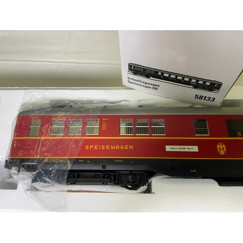 582 - A MARKLIN BOXED GAUGE 1 GERMAN RESTUARANT CAR 58133 SCHNELLZUGWAGEN SPEISEWAGEN DB VERY GOOD BOXED C... 