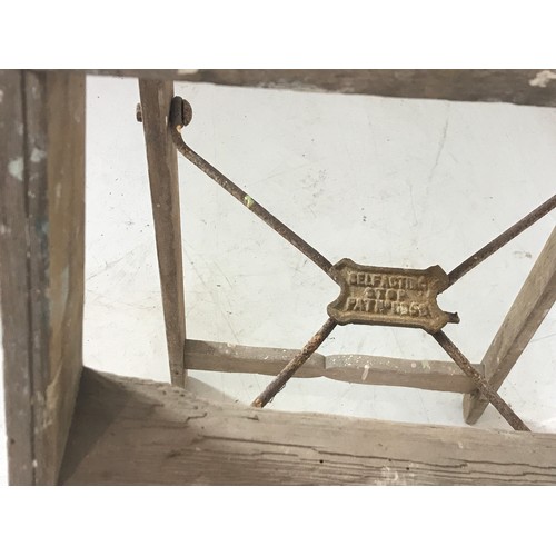 332 - OLD SET OF FOLDING SIMPLEX STEP LADDERS