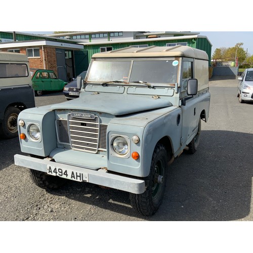 14 - LAND ROVER  A494 AHL, FIRST REGISTERED 17.04.1984, MODEL 88 4 CYL 2500 CC DIESEL, MOT EXPIRED 02.12.... 