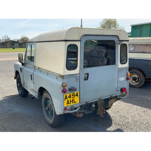 14 - LAND ROVER  A494 AHL, FIRST REGISTERED 17.04.1984, MODEL 88 4 CYL 2500 CC DIESEL, MOT EXPIRED 02.12.... 