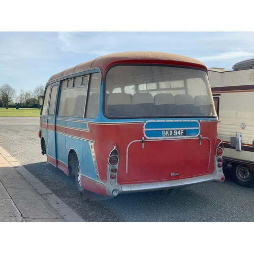 1 - BUS / COACH BKX 94F, BEDFORD J2 SZ10 COACH, PLAXTON EMBASSY BODYWORK, C20F, FIRST REGISTERED 19.02.1... 