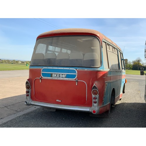 1 - BUS / COACH BKX 94F, BEDFORD J2 SZ10 COACH, PLAXTON EMBASSY BODYWORK, C20F, FIRST REGISTERED 19.02.1... 