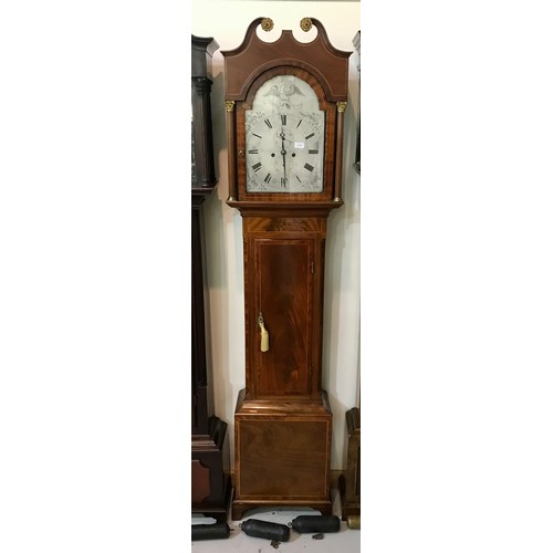 2161 - GEORGE ROFSITER BRIDGWATER MAHOGANY LONG CASE CLOCK HAVING 8 DAY MOVEMENT WITH SUBSIDIARY SECONDS AN... 