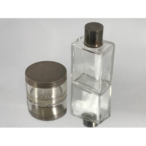 3353 - 2 SILVER TOP BOTTLES