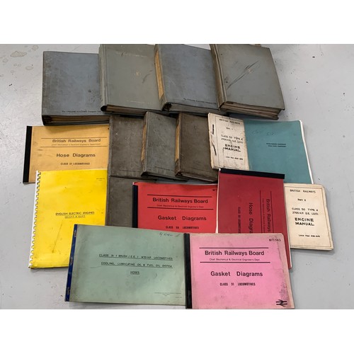 44 - COLLECTION OF MAINTENANCE MANUALS FOR CLASS 37 CLASS 50 AND CLASS 31 DIESEL ENGINES ORIGINAL BRITISH... 