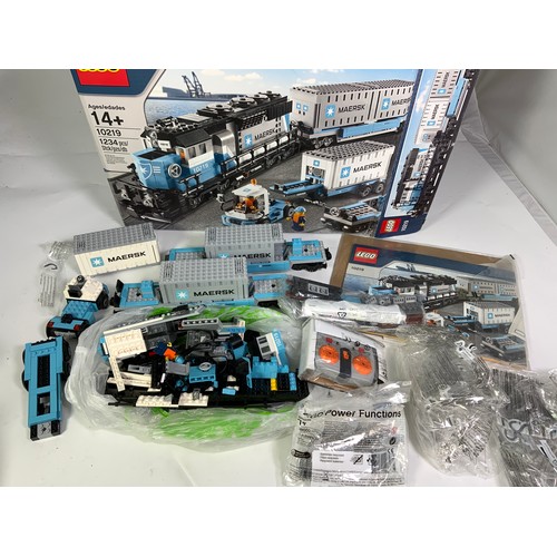 107 - LEGO 10219 MAERSK TRAIN, BOXED, UNSEALED, CONTENTS UNCHECKED