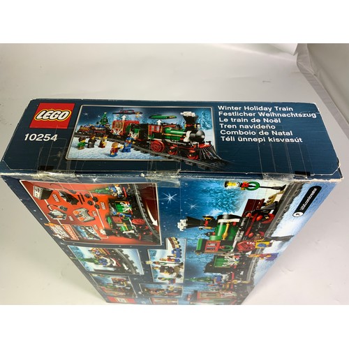 110 - LEGO CREATOR 10233, BOXED, UNSEALED AND CONTENTS UNCHECKED AND LEGO CREATOR WINTER HOLIDAY TRAIN 102... 