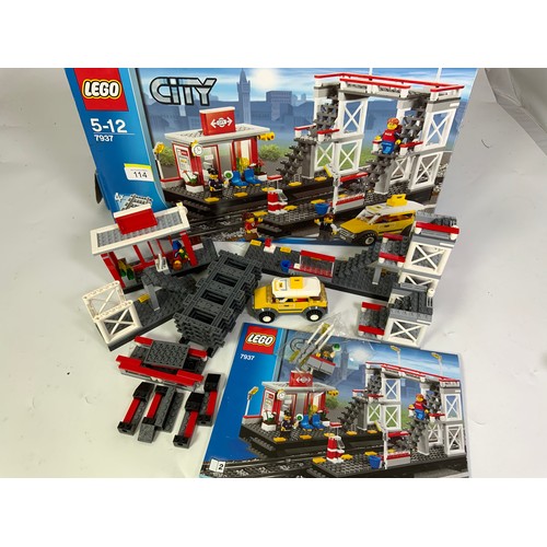 114 - LEGO CITY BOXED, UNSEALED AND CONTENTS NOT CHECKED, 7937 AND 60050