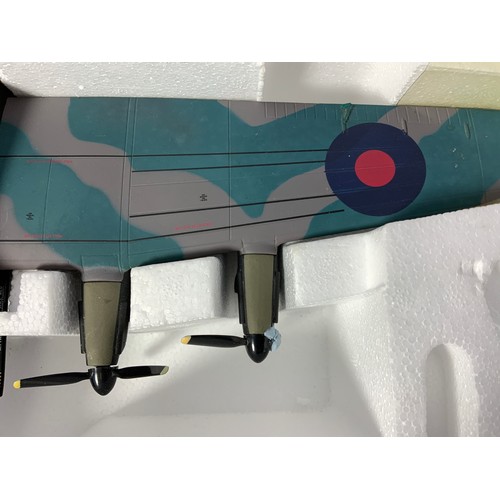 227 - CORGI BOXED AVRO LANCASTER B1 R5868 PO-S, AA32601. 1 PROP. A/F, PLUS U/B CORGI HUNTER, & OTHER MODEL... 