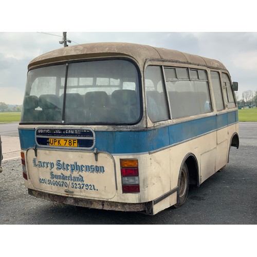 2 - BEDFORD BUS / COACH UPK78F BEDFORD J2 SZ10 PLAXTON EMBASSY C20F
CHASSIS NO 108086
BODY NO 688014
NEW... 