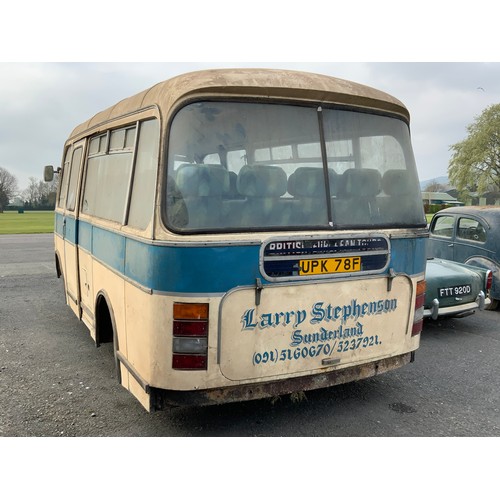 2 - BEDFORD BUS / COACH UPK78F BEDFORD J2 SZ10 PLAXTON EMBASSY C20F
CHASSIS NO 108086
BODY NO 688014
NEW... 