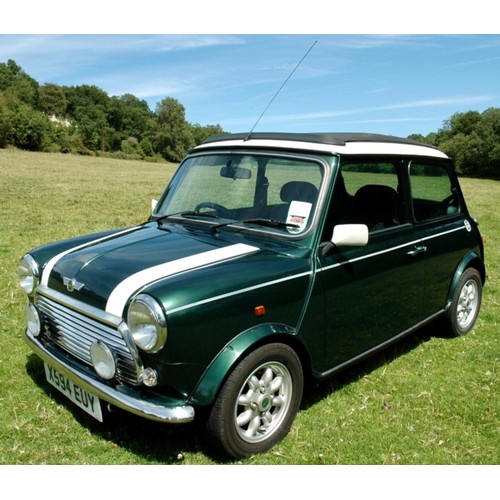 23 - 2000 MINI COOPER 1275, LOW MILEAGE, APPROX. 22500 MILES, RECENT MOT, A FAST APPRECIATING CLASSIC!