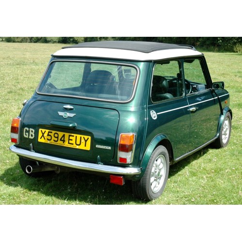 23 - 2000 MINI COOPER 1275, LOW MILEAGE, APPROX. 22500 MILES, RECENT MOT, A FAST APPRECIATING CLASSIC!