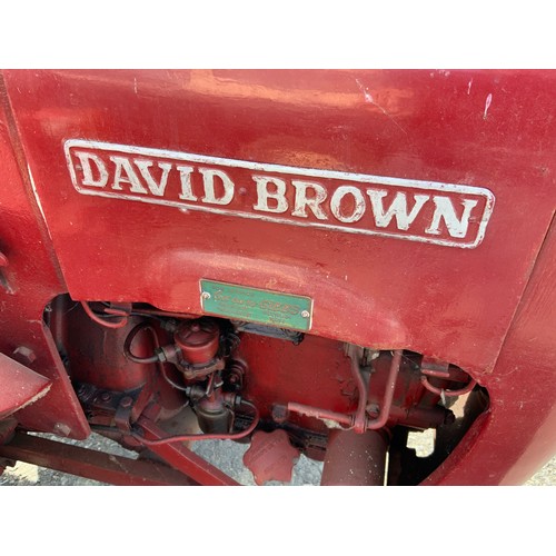 17 - VINTAGE TRACTOR, DAVID BROWN 2D VINEYARD TRACTOR, REGISTERED 16.04.1958 PJB498. BELIVED TO BE EX GRO... 