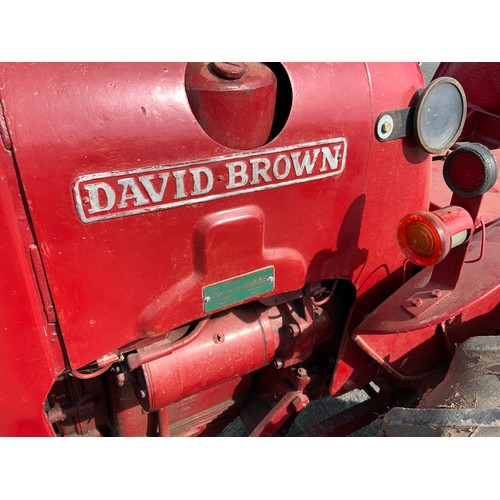 17 - VINTAGE TRACTOR, DAVID BROWN 2D VINEYARD TRACTOR, REGISTERED 16.04.1958 PJB498. BELIVED TO BE EX GRO... 