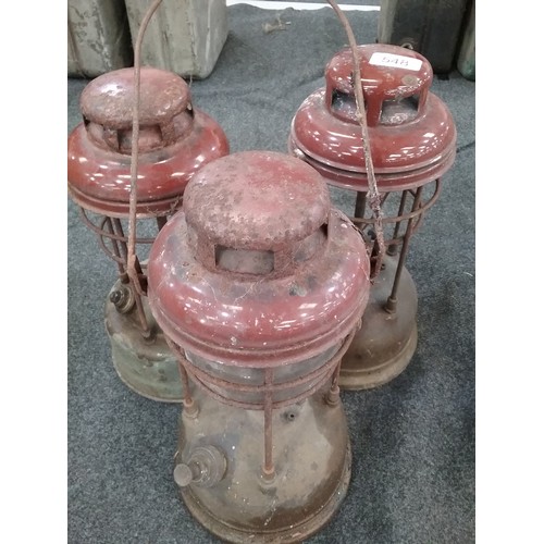 548 - 3 TILLEY LAMPS