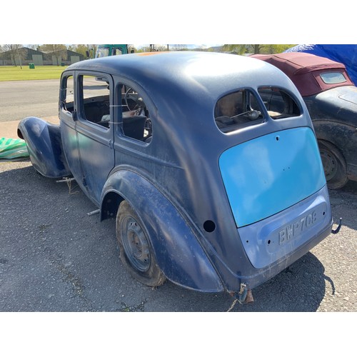 6 - HILLMAN SALOON BWP708 FIRST REGISTERED 31.12.1937 FOR RESTORATION

We are advised this is a Hillman ... 