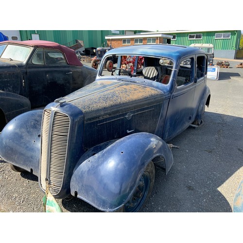 6 - HILLMAN SALOON BWP708 FIRST REGISTERED 31.12.1937 FOR RESTORATION

We are advised this is a Hillman ... 