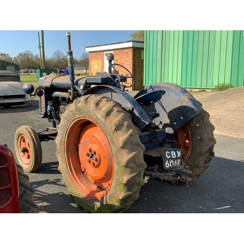 18 - HISTORIC TRACTOR FORDSON AGRICULTURAL TRACTOR CBW606R BUILT CIRCA 1951 FIRST REGISTERED 21.4.1977 WI... 