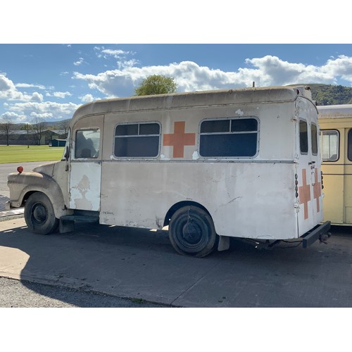 11 - BEDFORD. HISTORIC EX MILITARY AMBULANCE FIRST REGISTERED 10.10.1991 PETROL, KYC599N

The successful ... 