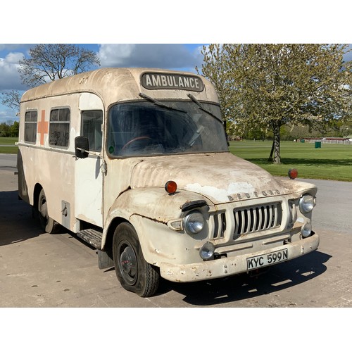 11 - BEDFORD. HISTORIC EX MILITARY AMBULANCE FIRST REGISTERED 10.10.1991 PETROL, KYC599N

The successful ... 