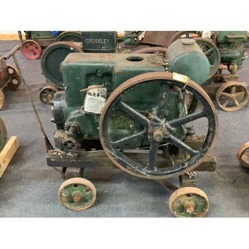 594 - STATIONARY ENGINE RUSTON-HORNSBY SINGLE CYLINDER TWIN FLY WHEEL ENGINE