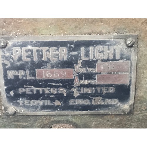 608 - PETTER-LIGHT BOX ON GENERATOR