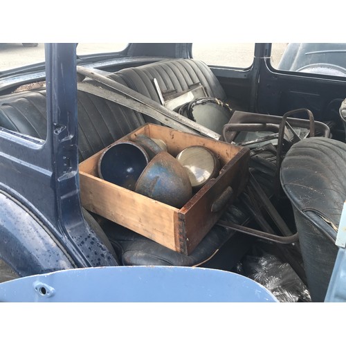 6 - HILLMAN SALOON BWP708 FIRST REGISTERED 31.12.1937 FOR RESTORATION

We are advised this is a Hillman ... 