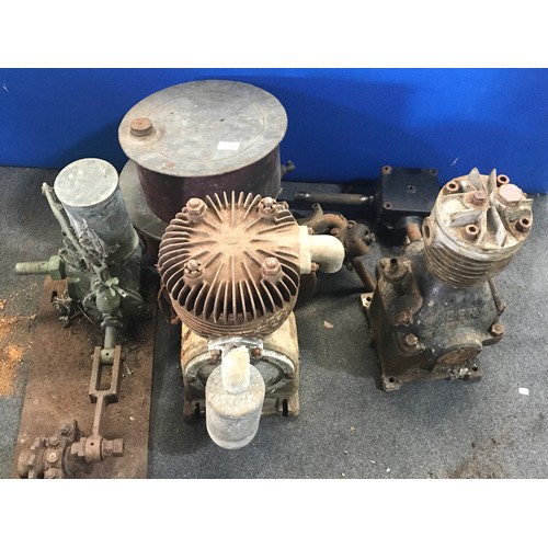 606 - VACUUM PUMP WITH SINGLE FLY WHEEL, OTHER PUMPS, & PARTS