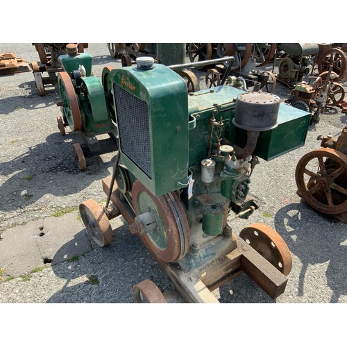 687 - A LISTER D GENERATOR SET ENGINE 4/48444 POINT 75KW DYNAMO NUMBER 40C3680 PLANTER NUMBER 7832LB WITH ... 