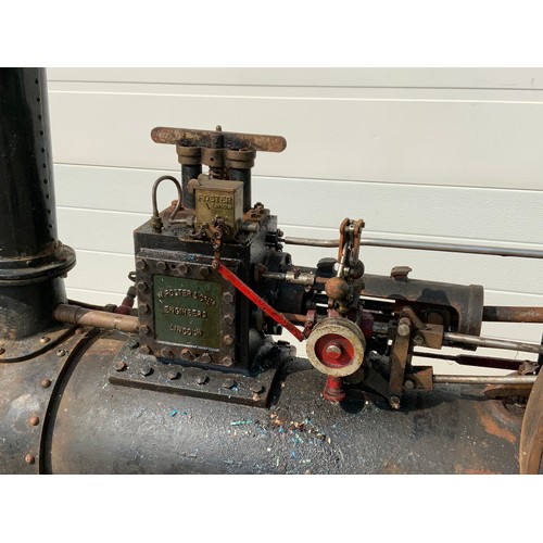 700 - WILLIAM FOSTER & CO LINCOLN LARGE SCALE STEAM AGRICULTURAL STEAM ENGINE, BELIEVED TO BE 4 INCH SCALE... 