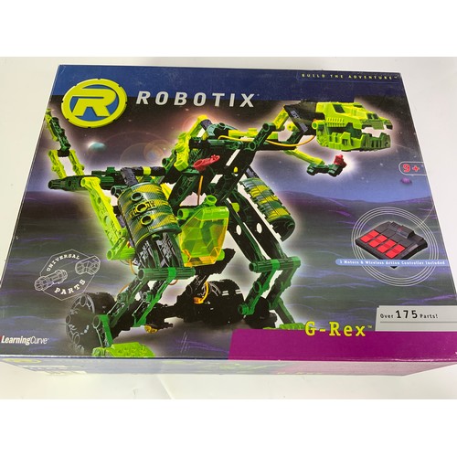 104 - LEARNING CURVE ROBOTIX BUILD THE ADVENTURE G-REX, BOXED, UNSEALED, CONTENTS NOT CHECKED