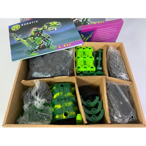 104 - LEARNING CURVE ROBOTIX BUILD THE ADVENTURE G-REX, BOXED, UNSEALED, CONTENTS NOT CHECKED