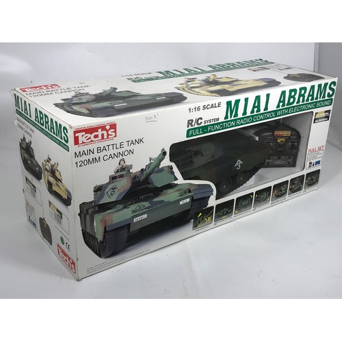 93 - TECH'S MAIN BATTLE TANK 120MM CANON, 1:16 SCALE, R/C SYSTEM, MIAI ABRAMS FULL-FUNCTION RADIO CONTROL... 