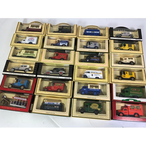 154 - 24 BOXED LLEDO MODELS INCLUDING A NUMBER OF BLACK BOXED CLUB LIMITED EDITION MODELS.