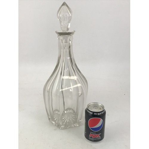 110 - LARGE AND IMPRESSIVE ANTIQUE GLASS DECANTER