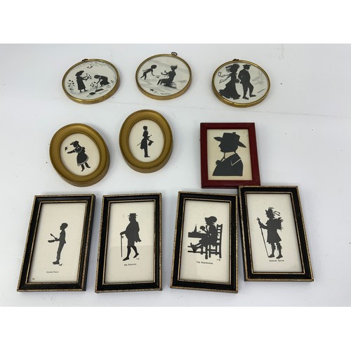 40 - MISC. SILHOUETTES AND MINIATURE PAINTINGS