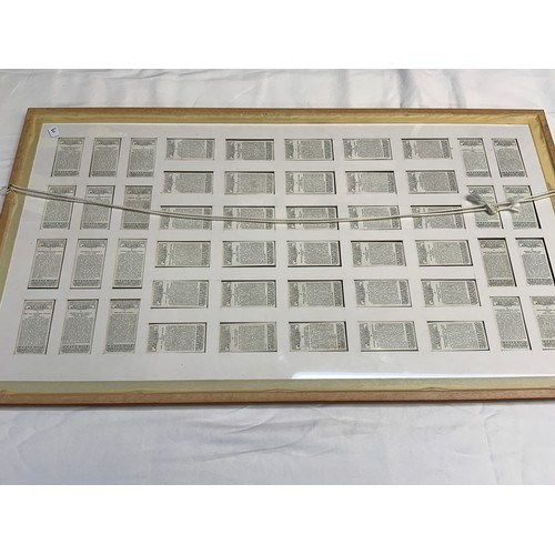 55 - FRAMED SET OF WILLS CIGARETTE CARDS RAILWAY EQUIPMENT IN DOUBLE SIDED GLASS FRAME