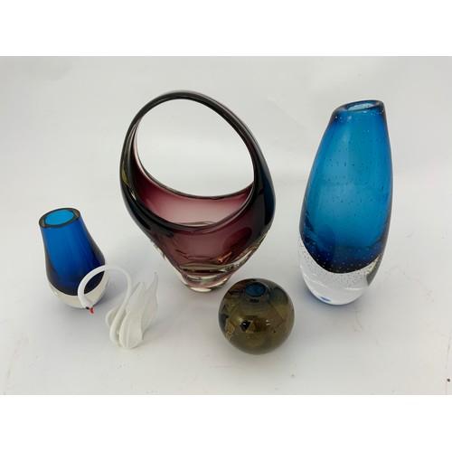 137 - COLOURED GLASS WARE