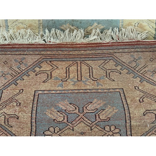 252 - VINTAGE RUG, APPROX 210 X 123 CM, SOME WEAR TO SIDE, AND A RUNNER APPROX 73CM X 123 CM