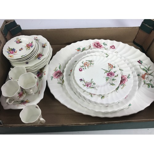 258 - ROYAL DOULTON CLOVELLY AND A PRETTY CAULDON PART SERVICES