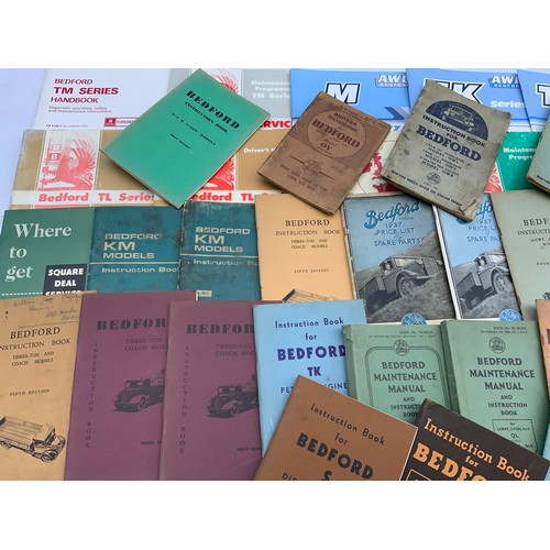 8 - QUANTITY OF APPROX 50 BEDFORD MAINTENANCE MANUALS, A5 SIZE BEDFORD SALES MANUALS, AG SPINKS SERVICE ... 