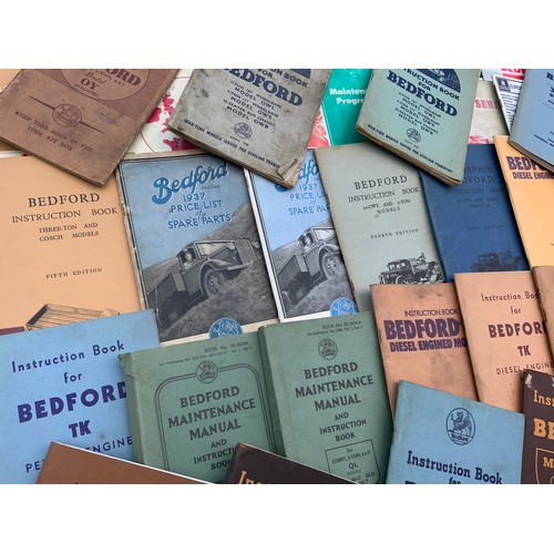 8 - QUANTITY OF APPROX 50 BEDFORD MAINTENANCE MANUALS, A5 SIZE BEDFORD SALES MANUALS, AG SPINKS SERVICE ... 