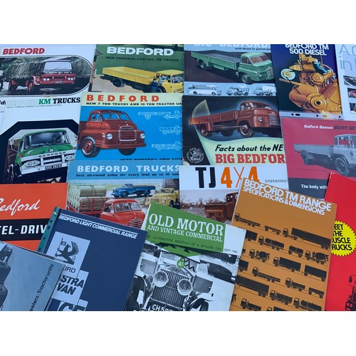 11 - QUANTITY OF PROMOTIONAL BROCHURES FOR AUSTIN TRUCKS, MORRIS COMMERCIAL, BMC, GIRLING, BEDFORD LORRYS... 