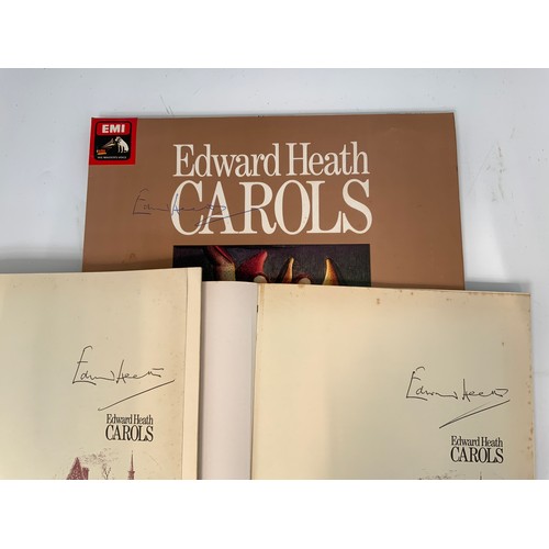 90 - MISC. SIGNED EDWARD HEATH BOOKS AND RECORDS