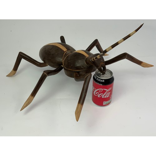 421 - 2 LARGE WOODEN ANTS